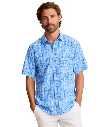 Tommy Bahama Men's Short-sleeve Print Shirt In Blue
