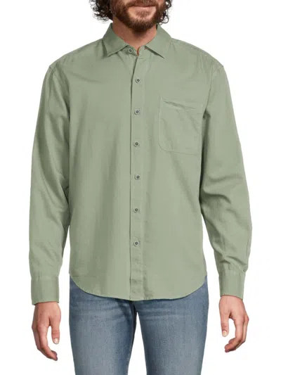 Tommy Bahama Men's Solid Long Sleeve Shirt In Tropical Fern