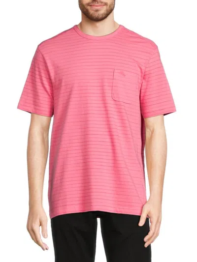 Tommy Bahama Men's Striped Tee In Pink
