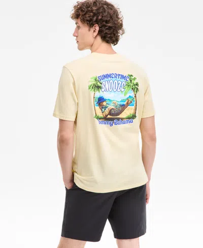 Tommy Bahama Men's Summertime Snooze Graphic T-shirt In White