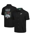 Tommy Bahama Men's  Black Philadelphia Eagles Tidal Kickoff Camp Button-up Shirt In Black