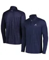 Tommy Bahama Men's  Navy Atlanta Braves Delray Islandzone Half-zip Top In Navy