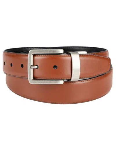 Tommy Bahama Men's Two-in-one Reversible Dress Belt In Blue