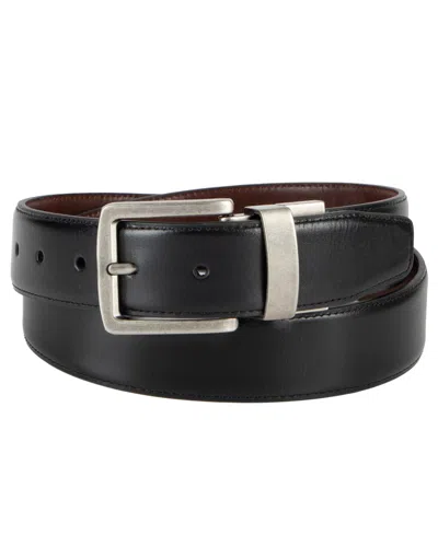 Tommy Bahama Men's Two-in-one Reversible Dress Belt In Gray