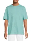 Tommy Bahama Men's Villa Haven Textured Stripe Cotton T-shirt In Blue