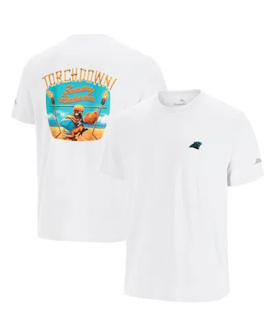 Tommy Bahama Men's White Carolina Panthers Sport Torchdown Graphic T-shirt