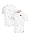 Tommy Bahama Men's White Cincinnati Bengals Nova Wave Flocktail Button-up Shirt In White