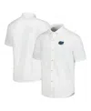 Tommy Bahama Men's White Florida Gators Coconut Point Palm Vista Islandzone Camp Button-up Shirt In White