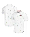 TOMMY BAHAMA MEN'S WHITE KANSAS CITY CHIEFS NOVA WAVE FLOCKTAIL BUTTON-UP SHIRT