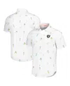 Tommy Bahama Men's Las Vegas Raiders Nova Wave Flocktail Button-up Shirt In White