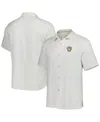 Tommy Bahama Men's White Milwaukee Brewers Sport Tropic Isles Camp Button-up Shirt In White