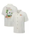 Tommy Bahama White Michigan Wolverines Grand Slam Bay Camp Button-up Shirt
