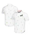 Tommy Bahama White Kansas City Chiefs Nova Wave Flocktail Button-up Shirt In White