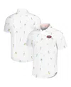 Tommy Bahama Men's White San Francisco 49ers Nova Wave Flocktail Button-up Shirt In White