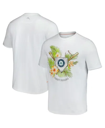 Tommy Bahama Men's White Seattle Mariners Island League T-shirt