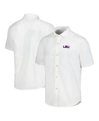 Tommy Bahama Men's White Texas A&m Aggies Coconut Point Palm Vista Islandzone Camp Button-up T-shirt