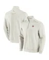 Tommy Bahama Men's Cream Texas Rangers Sport Tobago Bay Tri-blend Half-zip Sweatshirt In Neutral
