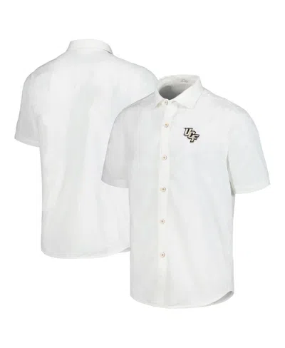 Tommy Bahama Men's White Ucf Knights Coconut Point Palm Vista Islandzone Camp Button-up Shirt