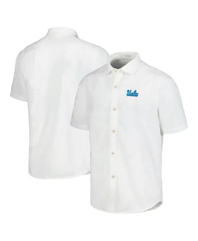 Tommy Bahama Men's Ucla Bruins Coconut Point Palm Vista Island Zone Camp Button-up Shirt In White