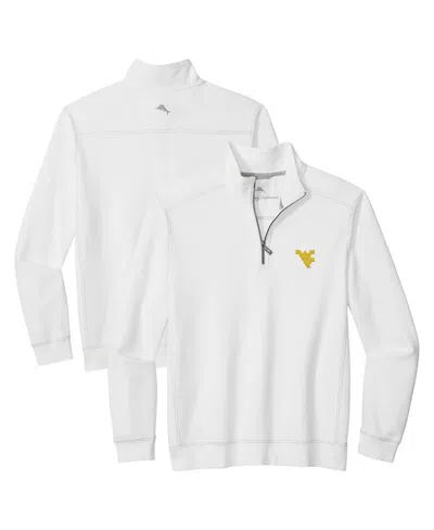 Tommy Bahama Men's White West Virginia Mountaineers Montego Bay Half-zip Jacket