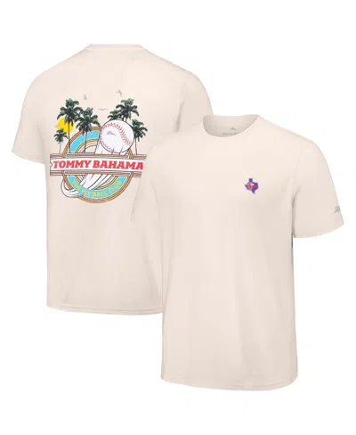 Tommy Bahama Men'sâ Cream Texas Rangers Fly Ball Club T-shirt In White
