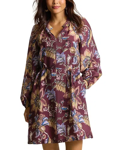 Tommy Bahama Mesa Shores Printed Tie Waist Mini Dress In Multi