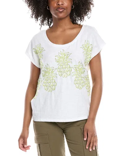 Tommy Bahama Metallic Pineapple Toss Lux T-shirt In White