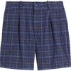Tommy Bahama Midnight Check Pleat Shorts