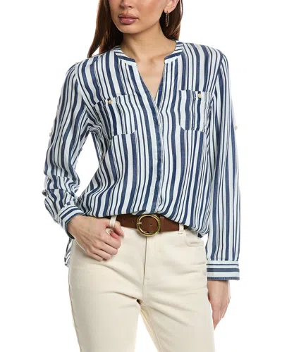 Tommy Bahama Mission Beach Stripe Shirt In Blue