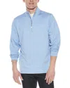 Tommy Bahama Monstera Fade 1/2-zip Mock Pullover In Blue