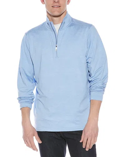 Tommy Bahama Monstera Fade 1/2-zip Mock Pullover In Blue