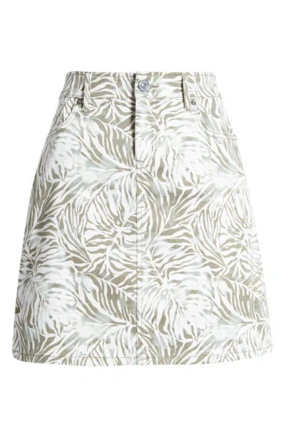 Tommy Bahama Monstera Mirage Cotton Blend Skirt In Tea Leaf