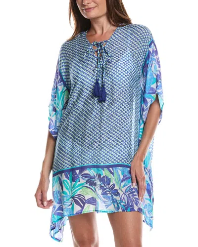 Tommy Bahama Mosaic Pool Short Tunic In Blue