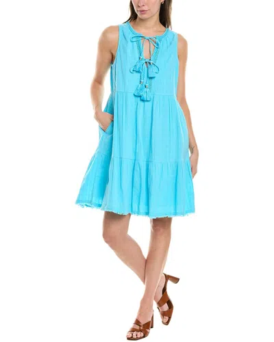 Tommy Bahama Mykonos Gauze Cover-up Dress In Blue