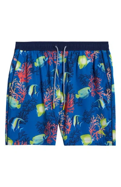 Tommy Bahama Naples Fishanado 6-inch Swim Trunks In Blue