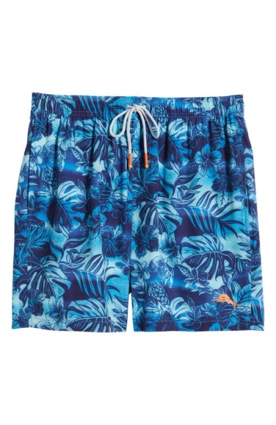 Tommy Bahama Naples Ocean Escape Swim Trunks In Eclipse