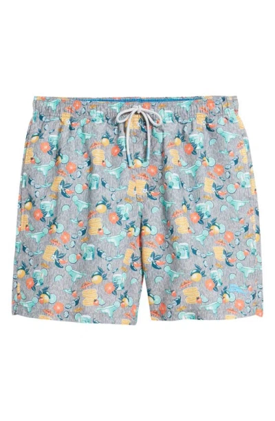 Tommy Bahama Naples Tales Of A Cocktail Swim Trunks In Concrete Grey