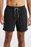 Tommy Bahama Naples Valley 6-inch Swim Trunks In Black