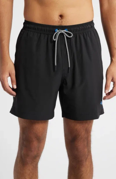 Tommy Bahama Naples Valley 6-inch Swim Trunks In Black