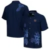 TOMMY BAHAMA TOMMY BAHAMA NAVY CHICAGO BEARS HIBISCUS CAMP BUTTON-UP SHIRT