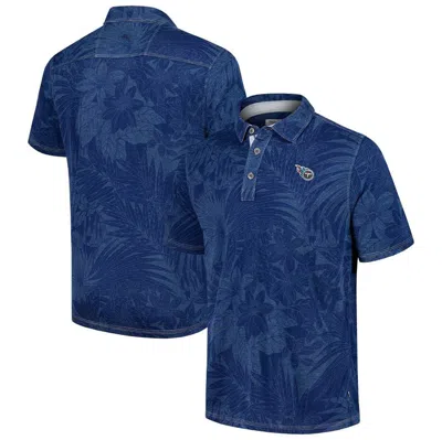 Tommy Bahama Navy Tennessee Titans Sport Santiago Paradise Polo In Blue