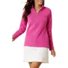 Tommy Bahama New Aruba Stretch Cotton Half Zip Pullover In Very Berry