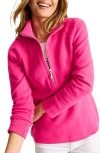 Tommy Bahama New Aruba Stretch Cotton Half Zip Pullover In Bright Blush