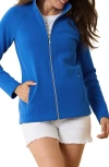 Tommy Bahama New Aruba Zip Jacket In Cobalt Sea
