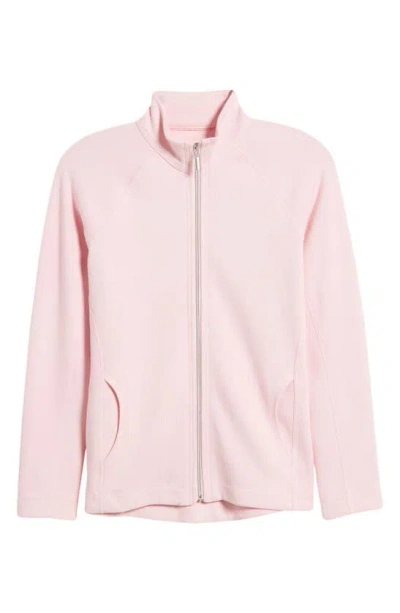Tommy Bahama New Aruba Zip-up Stretch Cotton Jacket In Light Rose