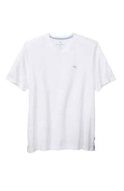 Tommy Bahama New Bali Skyline V-neck Pima Cotton T-shirt In White