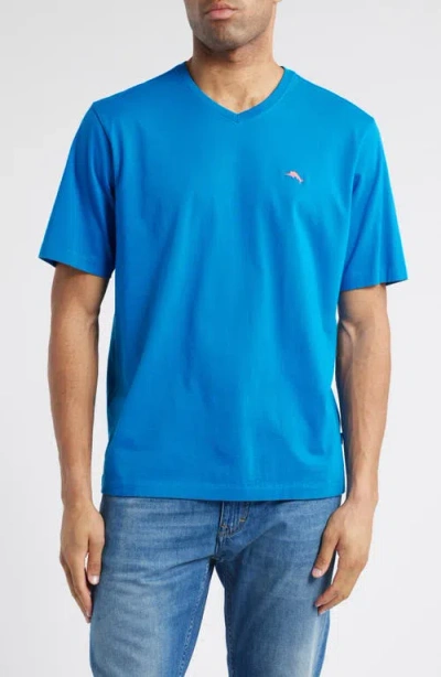 Tommy Bahama New Bali Skyline V-neck T-shirt In Skydiver Blue