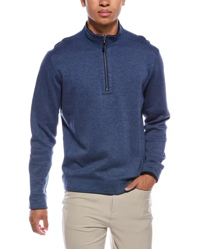 Tommy Bahama New Flip Coast 1/2-zip Mock Neck Pullover In Blue