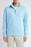 Tommy Bahama New Flip Coast Half Zip Pullover In Banff Blue Heather