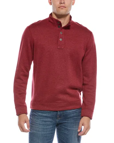 Tommy Bahama New Flip Coast Snap Mock Neck Pullover In Red